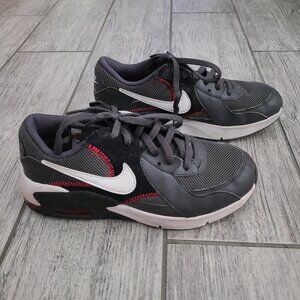 Nike Air Max Kids Excee Black Gray Red Sneakers Size 3.5